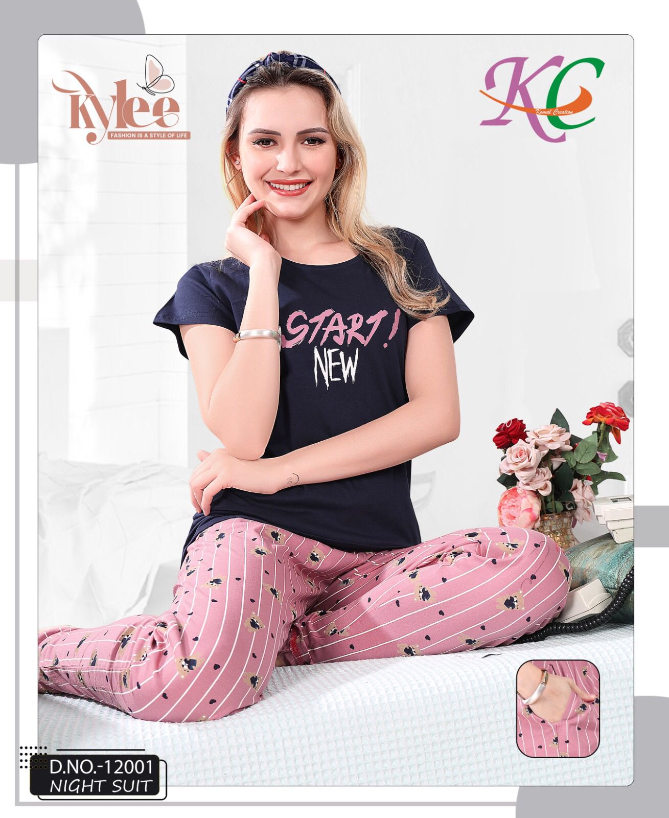 Kylee 12001 Regular Wear Cotton Night Suit
